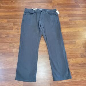 DL1961 Avery Relaxed Straight Charcoal Jeans Pants Size 38 x 30 Grey New